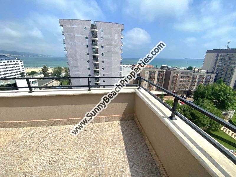 Sea view luxury furnished 3-bedroom penthouse apartment for sale in luxury  5*** Royal beach Barcelo aparthotel downtown and 50m from the beach in Sunny beach 