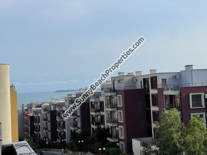 Sea view furnished 2-bedroom/1.5-BA apartment for sale in Nov izgrev 200m from beach in Sveti Vlas, Bulgaria